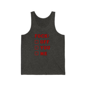 Fock Off You Me Tank Top, Unisex Funny Shirt for Men, Mature Content Adult Sexy Jersey Tank,  Bella+Canvas Tank Top