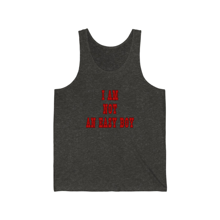 I'm Not An Easy Boy Tank Top, Funny Shirt for Men, Mature Content Adult Sexy Jersey Tank,  Bella+Canvas Tank Top