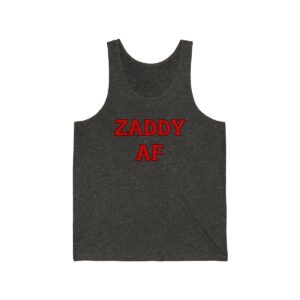 Zaddy AF Tank Top, Funny Shirt for Men, Mature Content Adult Sexy Jersey Tank,  Bella+Canvas Tank Top