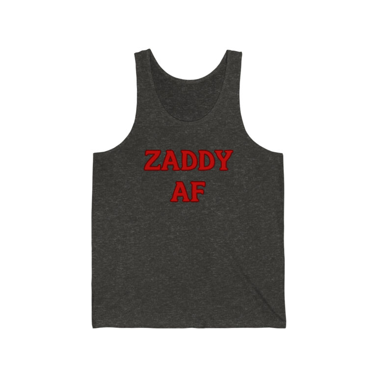 Zaddy AF Tank Top, Funny Shirt for Men, Mature Content Adult Sexy Jersey Tank,  Bella+Canvas Tank Top