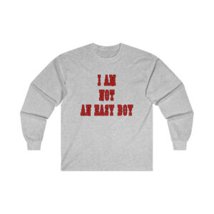 I'm Not An Easy Boy Gildan Ultra Cotton Long Sleeve Tee, Funny Shirt for Men, Mature Content Adult Sexy Long Sleeve T-Shirt