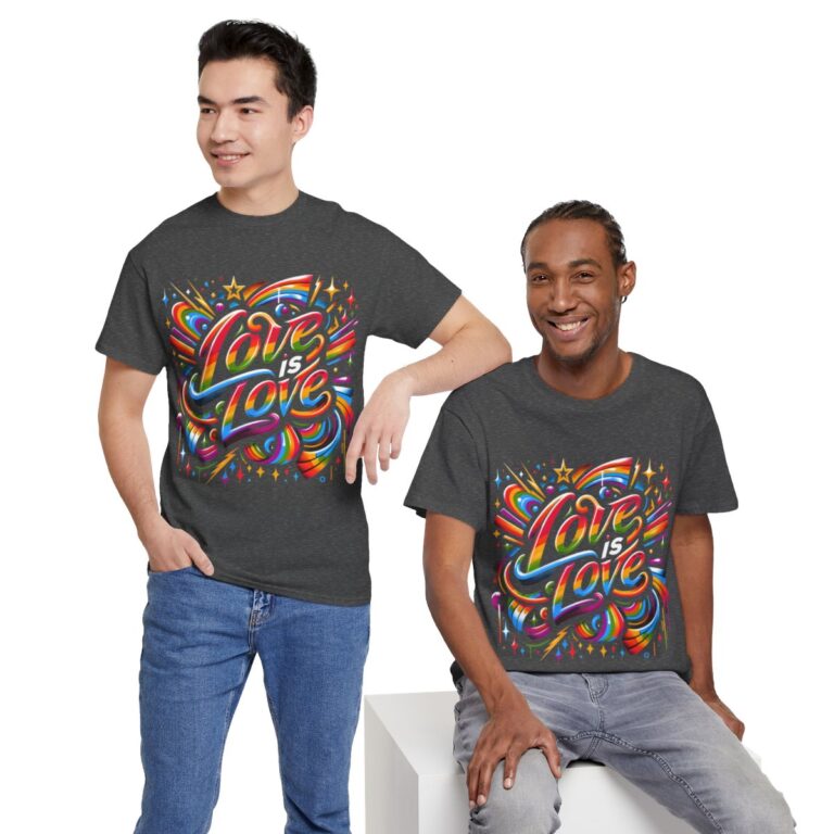 Love is Love Gay Pride Shirt | Gildan Ultra Cotton LGBTQIA T-Shirt | Unisex Pride Tee 001