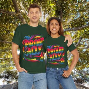Proud Straight Ally Gay Pride T-Shirt, Gildan Ultra Cotton Tee, LGBTQIA Unisex Shirt 009
