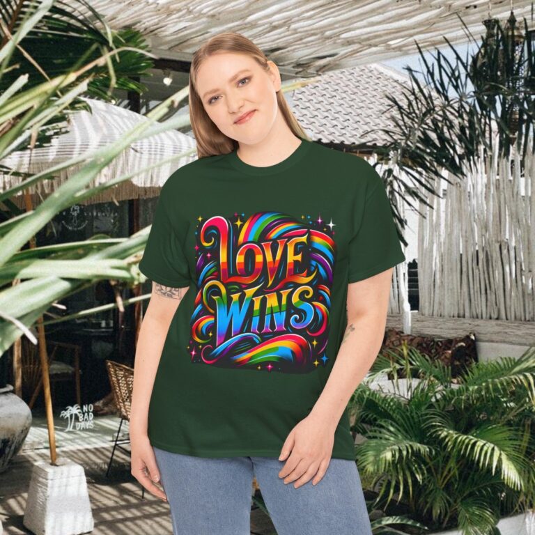 Love Wins Gay Pride Shirt | Gildan Ultra Cotton LGBTQIA T-Shirt | Unisex Pride Tee 013
