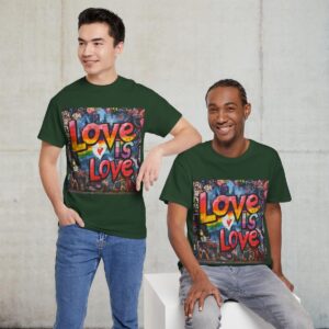 Love is Love Gay Pride Shirt | Gildan Ultra Cotton LGBTQIA T-Shirt | Unisex Pride Tee 002