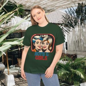 I Like Boys & Girls Bisexual Pride Shirt | Gay Pride Shirt | Gildan Ultra Cotton LGBTQIA T-Shirt | Unisex Pride Tee 024