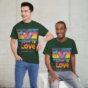 Love is Love Gay Pride Shirt | Gildan Ultra Cotton LGBTQIA T-Shirt | Unisex Pride Tee 003