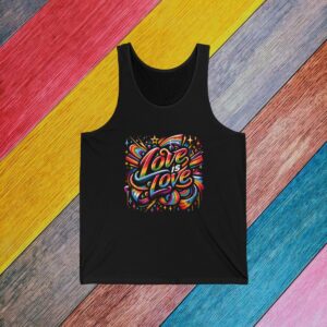 Love Is Love Gay Pride Tank Top | Bella + Canvas Cotton LGBTQIA Unisex Tank | LGBTQ Pride Shirt 001