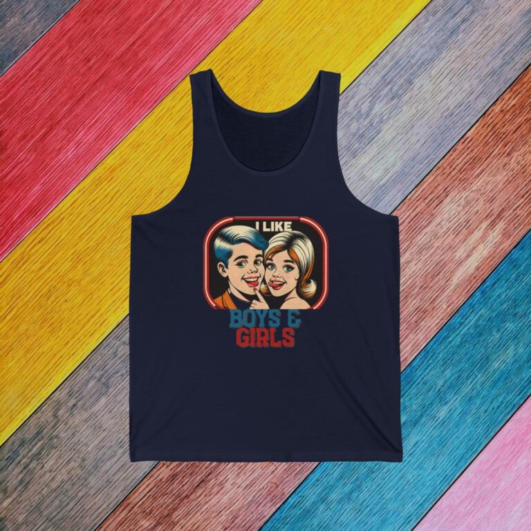 I Like Boys & Girls Bisexual Pride Tank Top | Bella + Canvas LGBTQIA Unisex Cotton Tank | Gay Pride Shirt 024