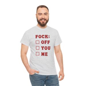 Fock Off You Me T-Shirt, Funny Shirt for Men, Mature Content Adult Sexy Gildan Heavy Cotton Tee