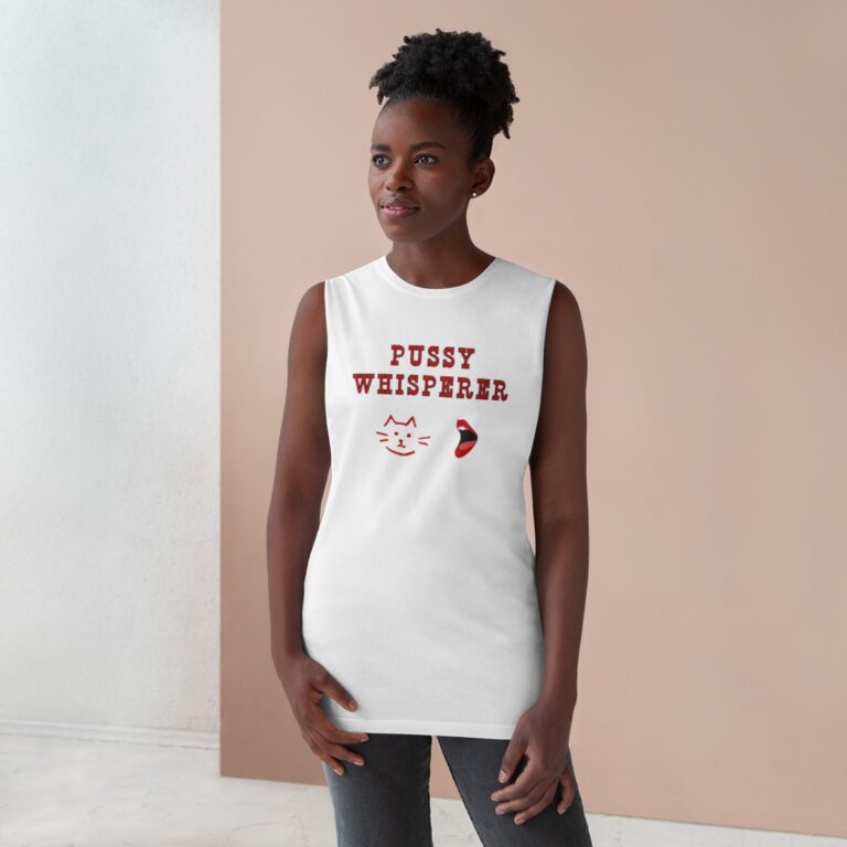 Pussy Cat Whisperer Muscle Shirt, Unisex Funny Shirt, Mature Content Adult Sexy AS Colour Tank Top
