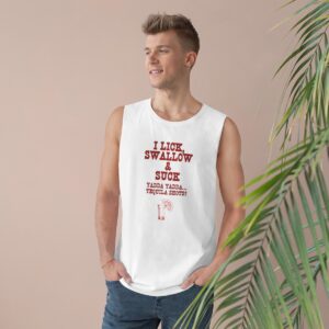 I Lick Suck and Swallow Yadda Yadda Tequila Shots Muscle Shirt, Unisex Funny Shirt, Mature Content Adult Sexy AS Colour Tank Top